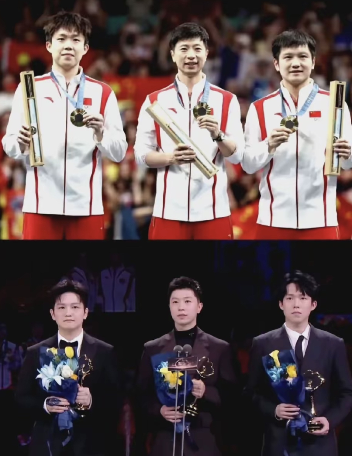 包含日本乒乓球队逆转法国乒乓球队，马龙一己之力扛起全队的词条