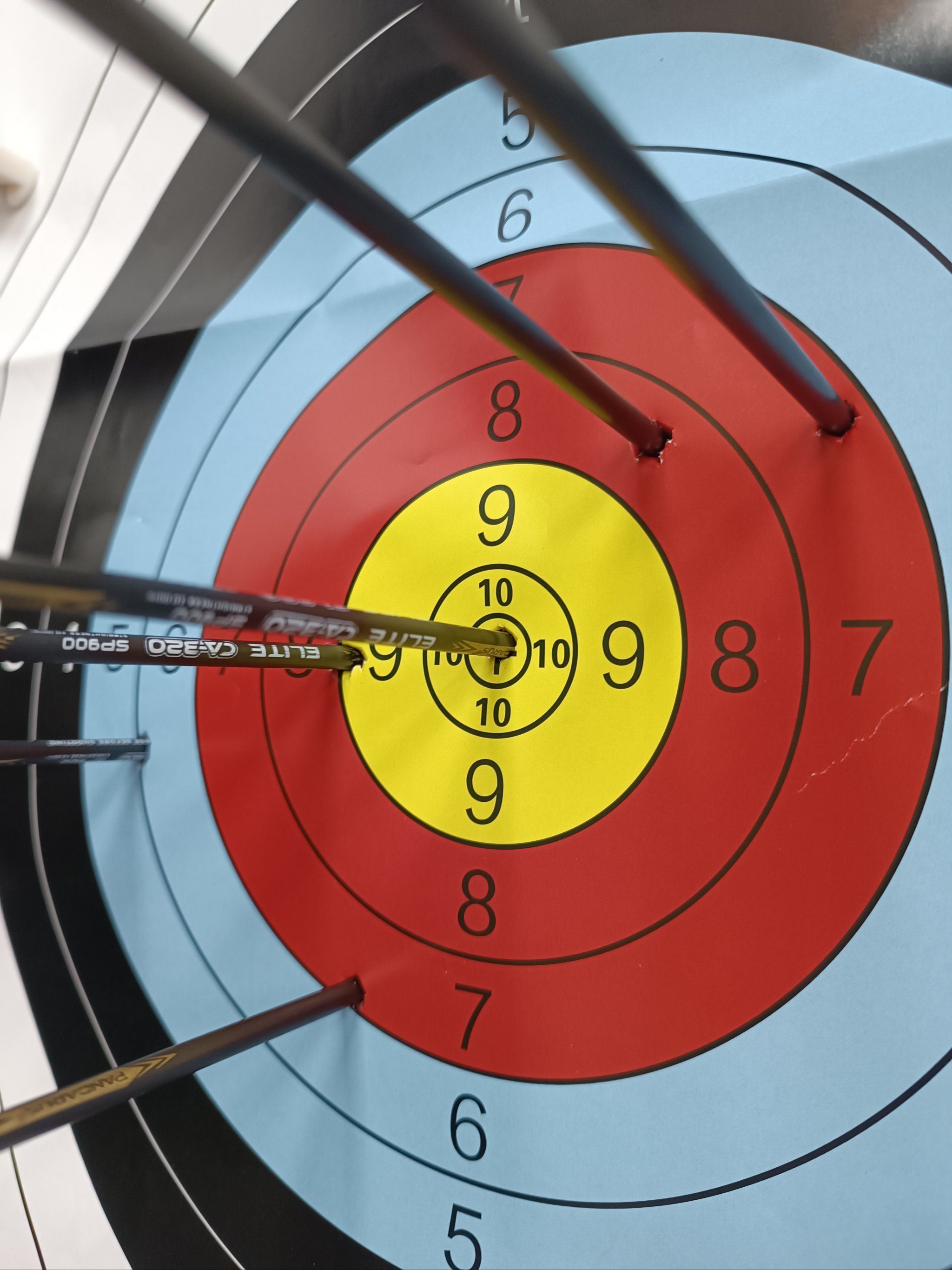 射箭赛事中展现实力，选手准确无误打中靶心的简单介绍